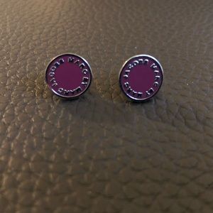 Marc by Marc Jacobs Logo Disc Stud Earrings